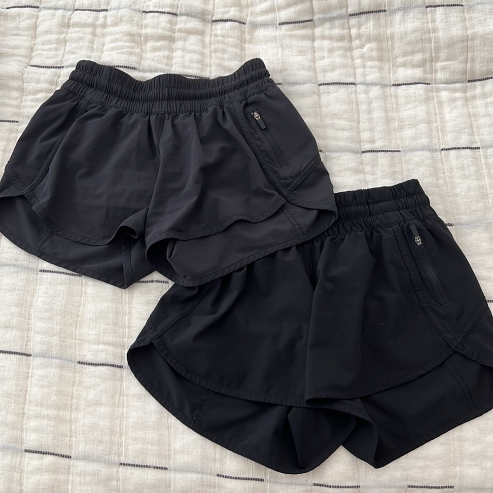 2 PAIRS Lululemon Tracker Short